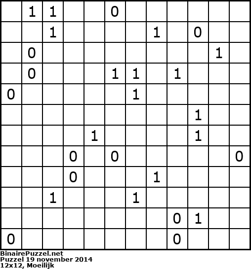 Binaire Puzzel