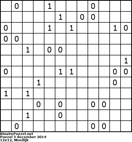 Binaire Puzzel