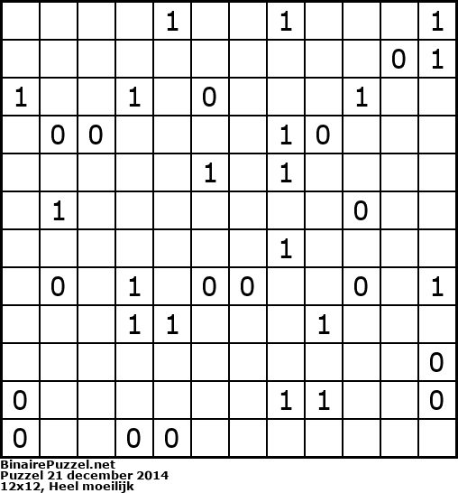 Binaire Puzzel