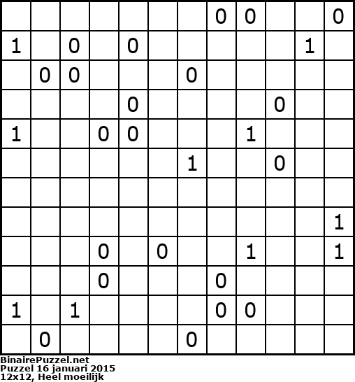 Binaire Puzzel