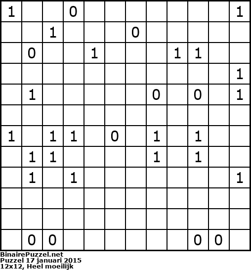 Binaire Puzzel