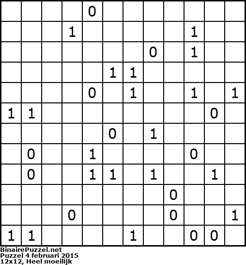 Binaire Puzzel