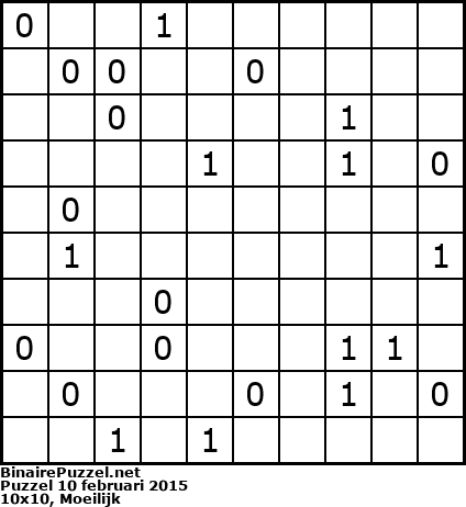 Binaire Puzzel