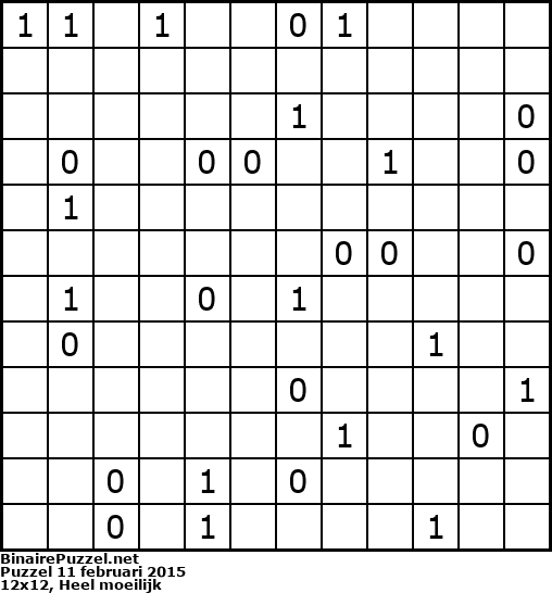 Binaire Puzzel