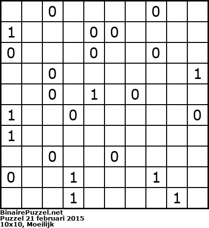 Binaire Puzzel