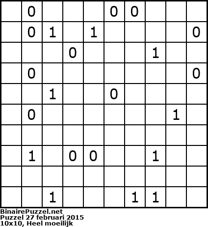 Binaire Puzzel