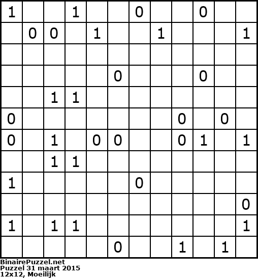 Binaire Puzzel