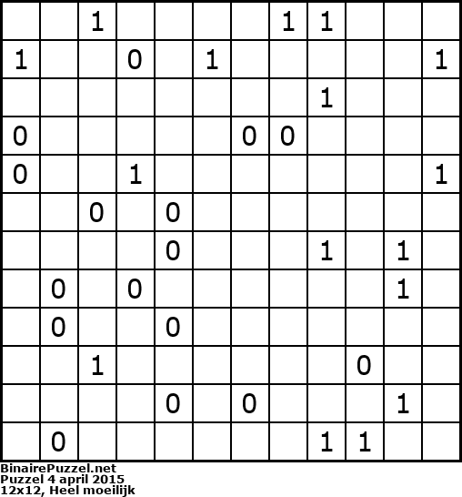Binaire Puzzel