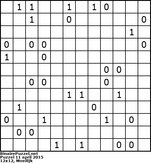 Binaire Puzzel