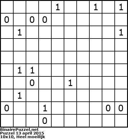 Binaire Puzzel