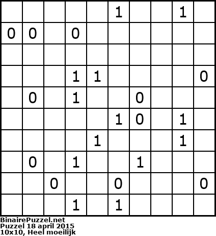 Binaire Puzzel