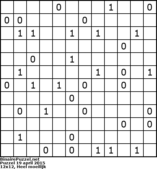 Binaire Puzzel