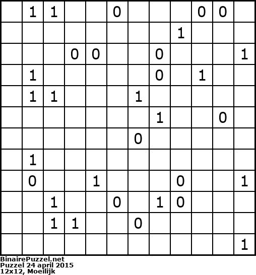 Binaire Puzzel