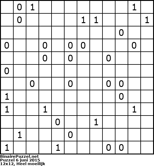 Binaire Puzzel