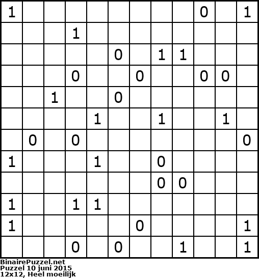 Binaire Puzzel