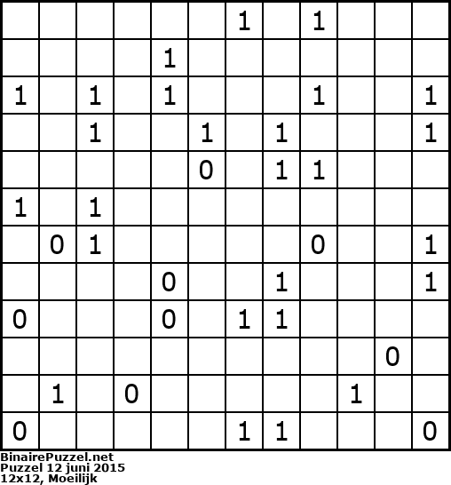 Binaire Puzzel