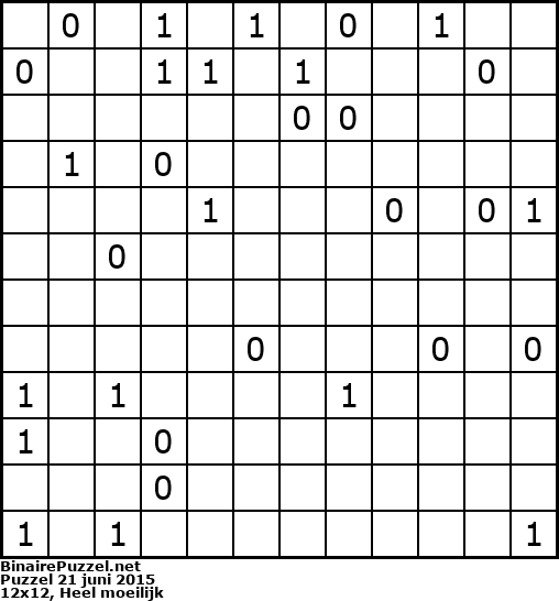 Binaire Puzzel