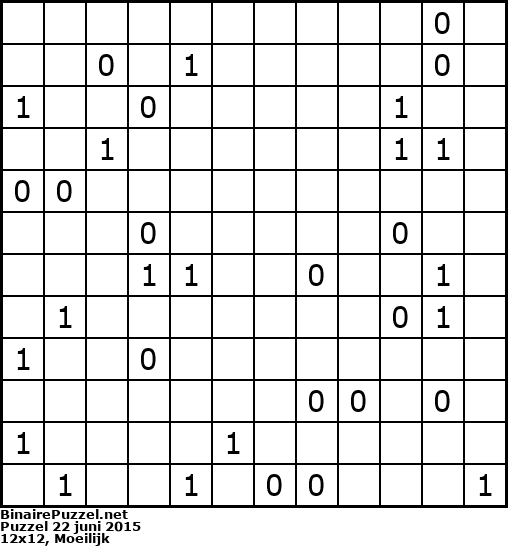 Binaire Puzzel