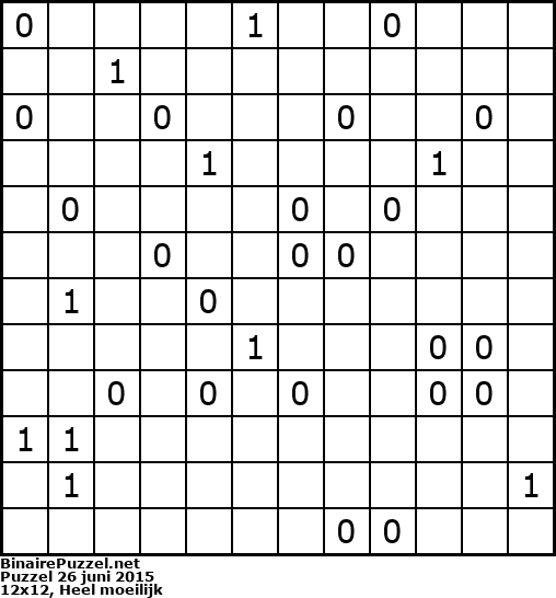 Binaire Puzzel