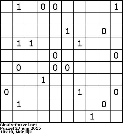 Binaire Puzzel
