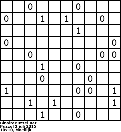 Binaire Puzzel