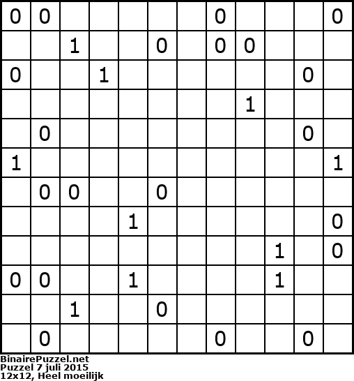 Binaire Puzzel