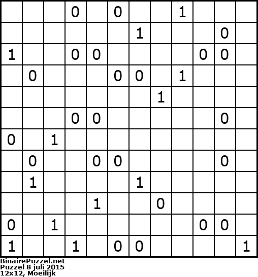 Binaire Puzzel