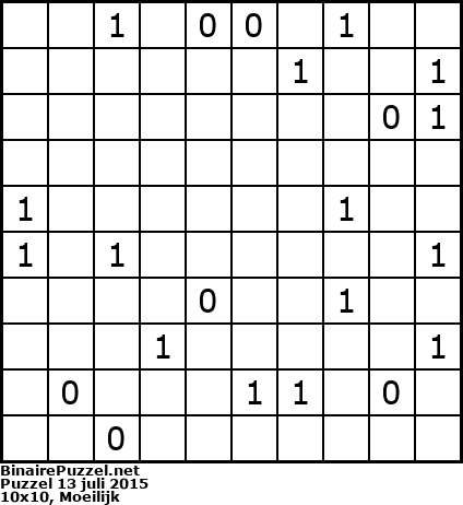 Binaire Puzzel