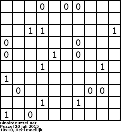 Binaire Puzzel