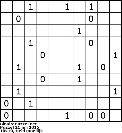 Binaire Puzzel