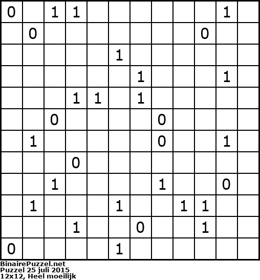 Binaire Puzzel
