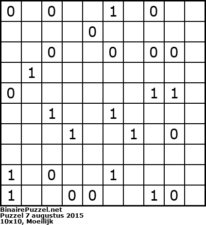 Binaire Puzzel