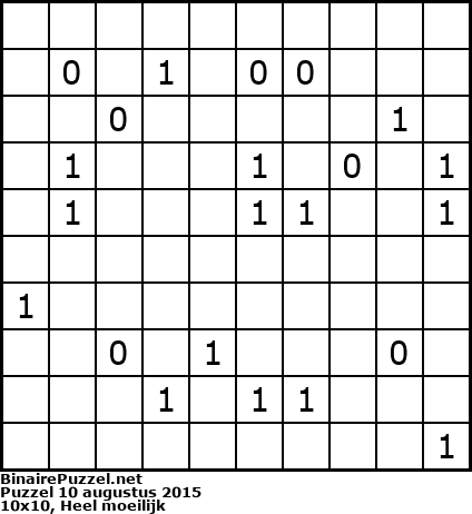 Binaire Puzzel