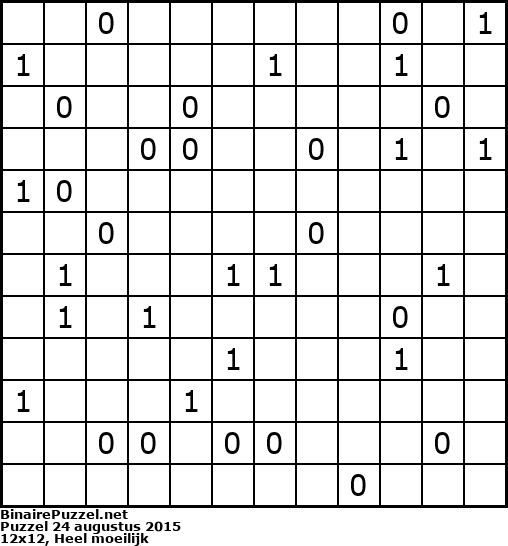 Binaire Puzzel