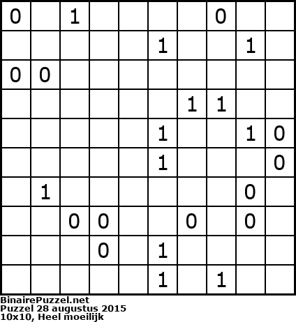 Binaire Puzzel