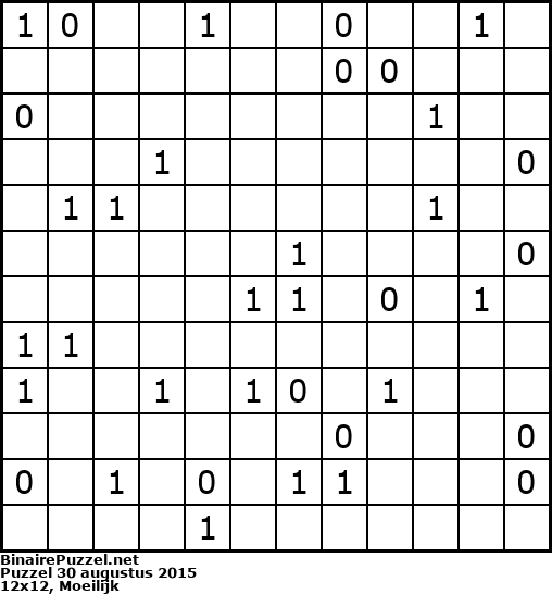 Binaire Puzzel