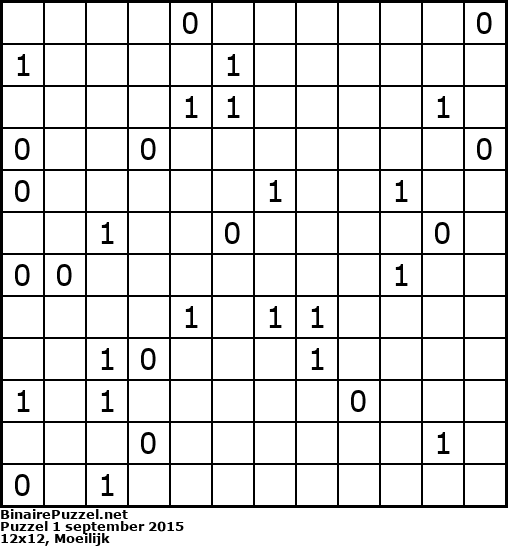 Binaire Puzzel