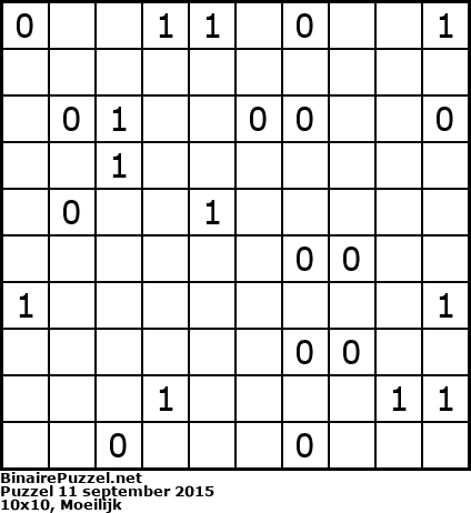 Binaire Puzzel