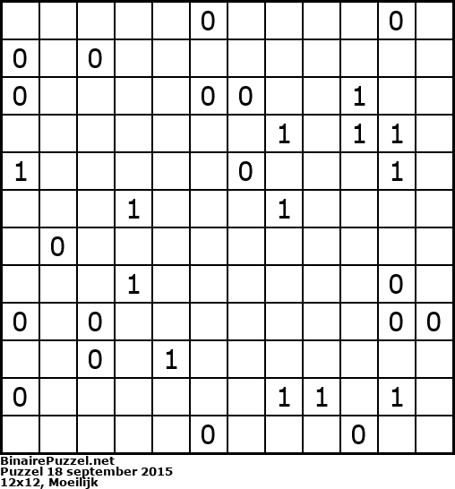 Binaire Puzzel