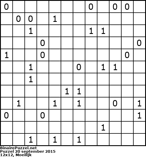 Binaire Puzzel
