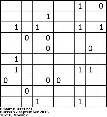 Binaire Puzzel