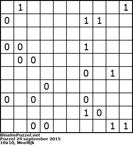 Binaire Puzzel