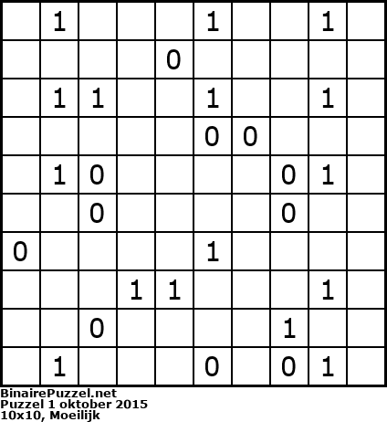 Binaire Puzzel