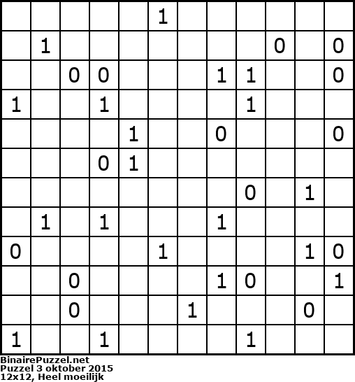 Binaire Puzzel
