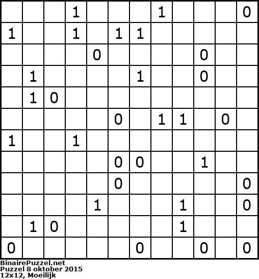 Binaire Puzzel