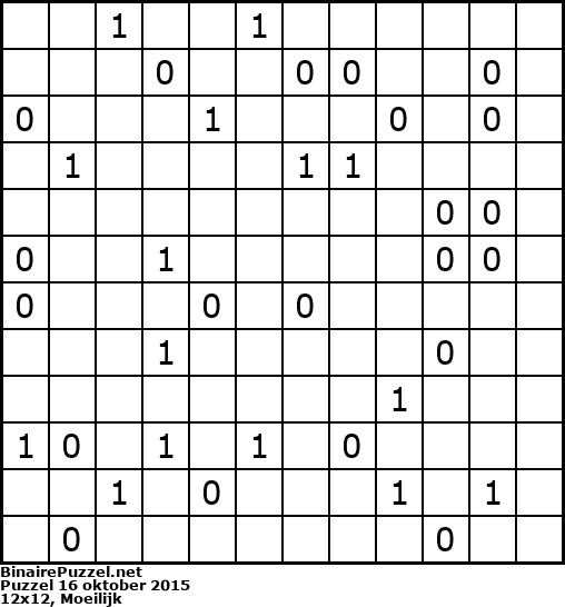 Binaire Puzzel
