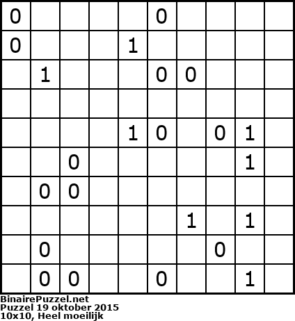 Binaire Puzzel