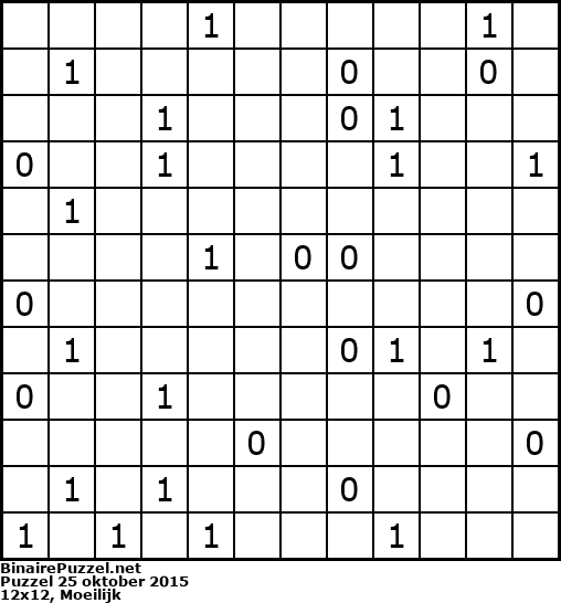 Binaire Puzzel