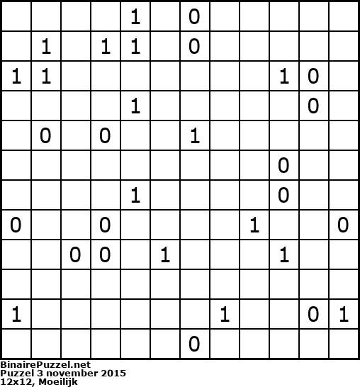 Binaire Puzzel