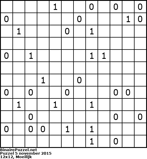 Binaire Puzzel